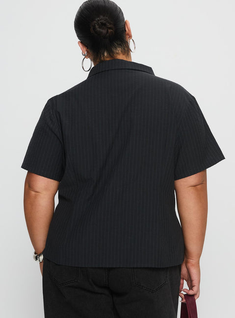 Arnica Top Black Stripe Curve