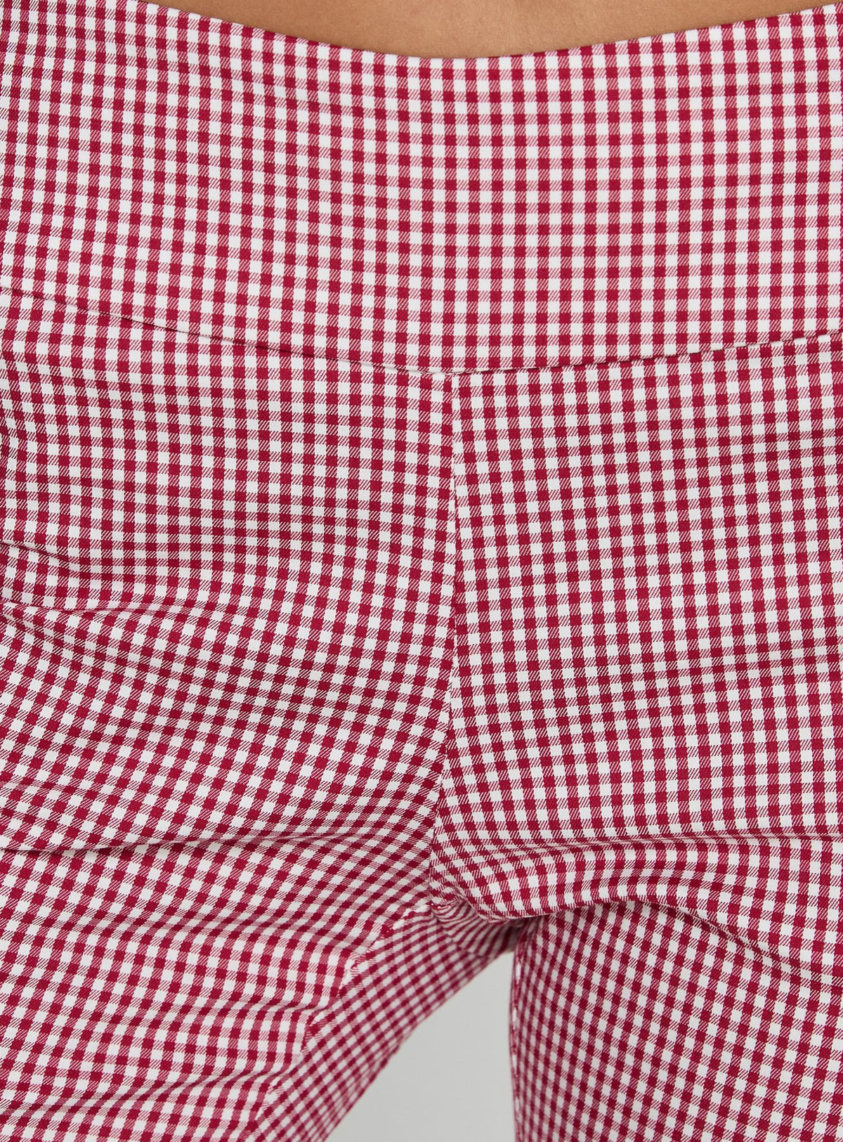 Highlighting Rossie Capri Pants Red Gingham womens-regular-pants with high-rise product Princess