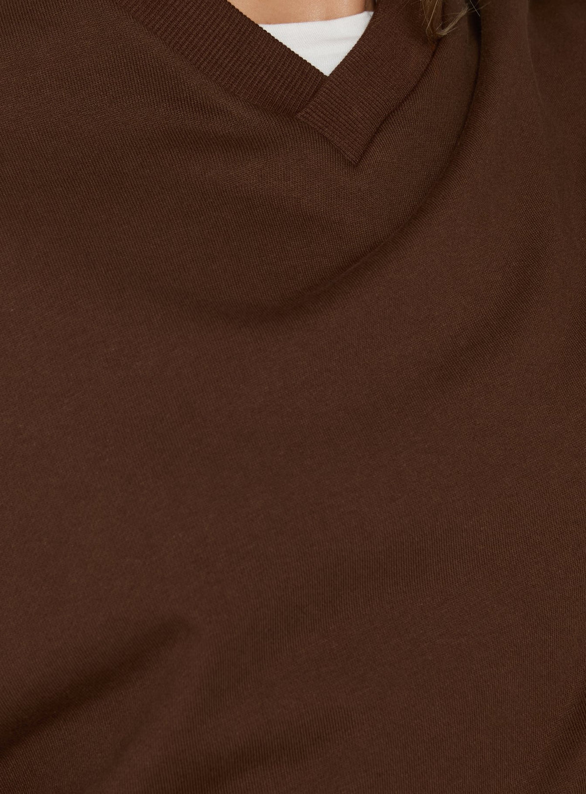 Featuring the Opollo V Neck Jumper Brown womens-jumpers in long length with oversized fit detail Princess Polly