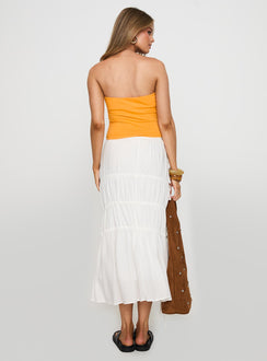 Perky Maxi Skirt White