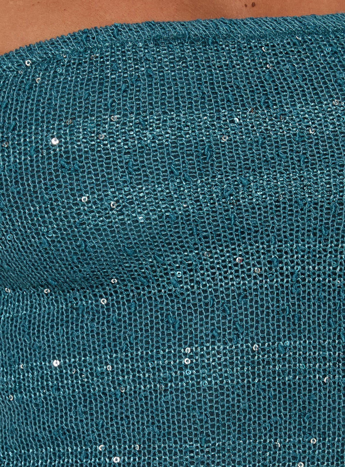Natysha Strapless Tassel Mini Dress Teal