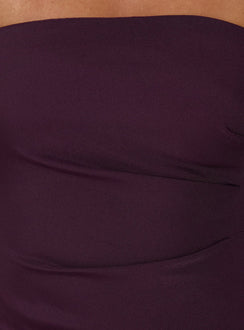 Lulita Strapless Maxi Dress Plum Petite