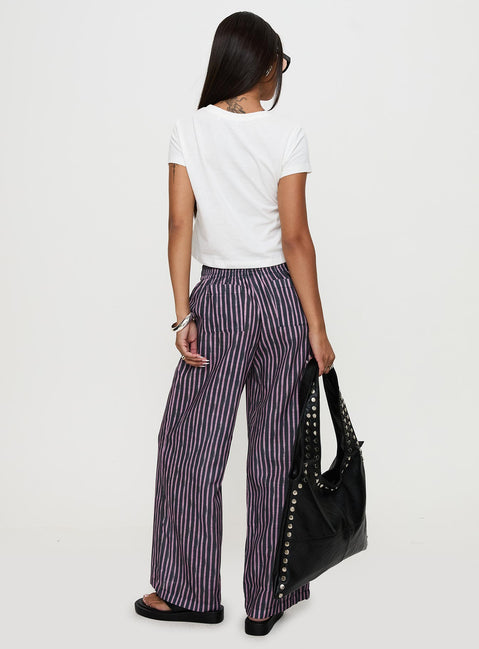 back view of model wearing Princess Polly Beach House Pants Multi Pants 