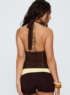 Cruizer Halter Top Chocolate
