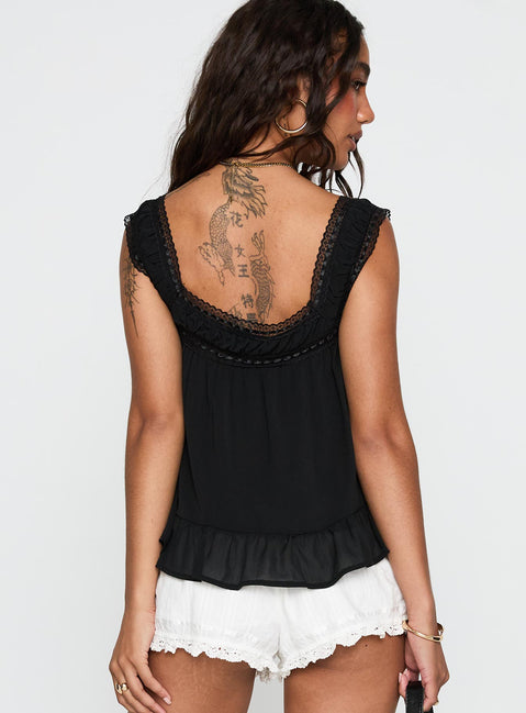 Eluisa Lace Top Black