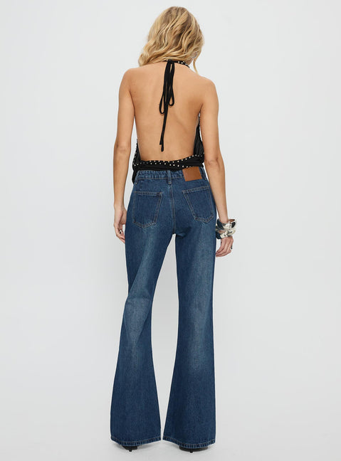 Wide World Mid Rise Bootleg Jeans Mid Blue Mid Rise Jeans Jeans 