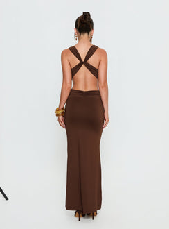 Bambia Maxi Dress Dark Brown