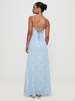 South Of France Maxi Dress Blue Petite