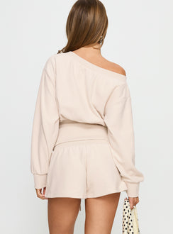 Aryn Track Shorts Cream