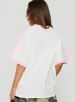 Coffee Lover Oversized Graphic Tee White / Multi