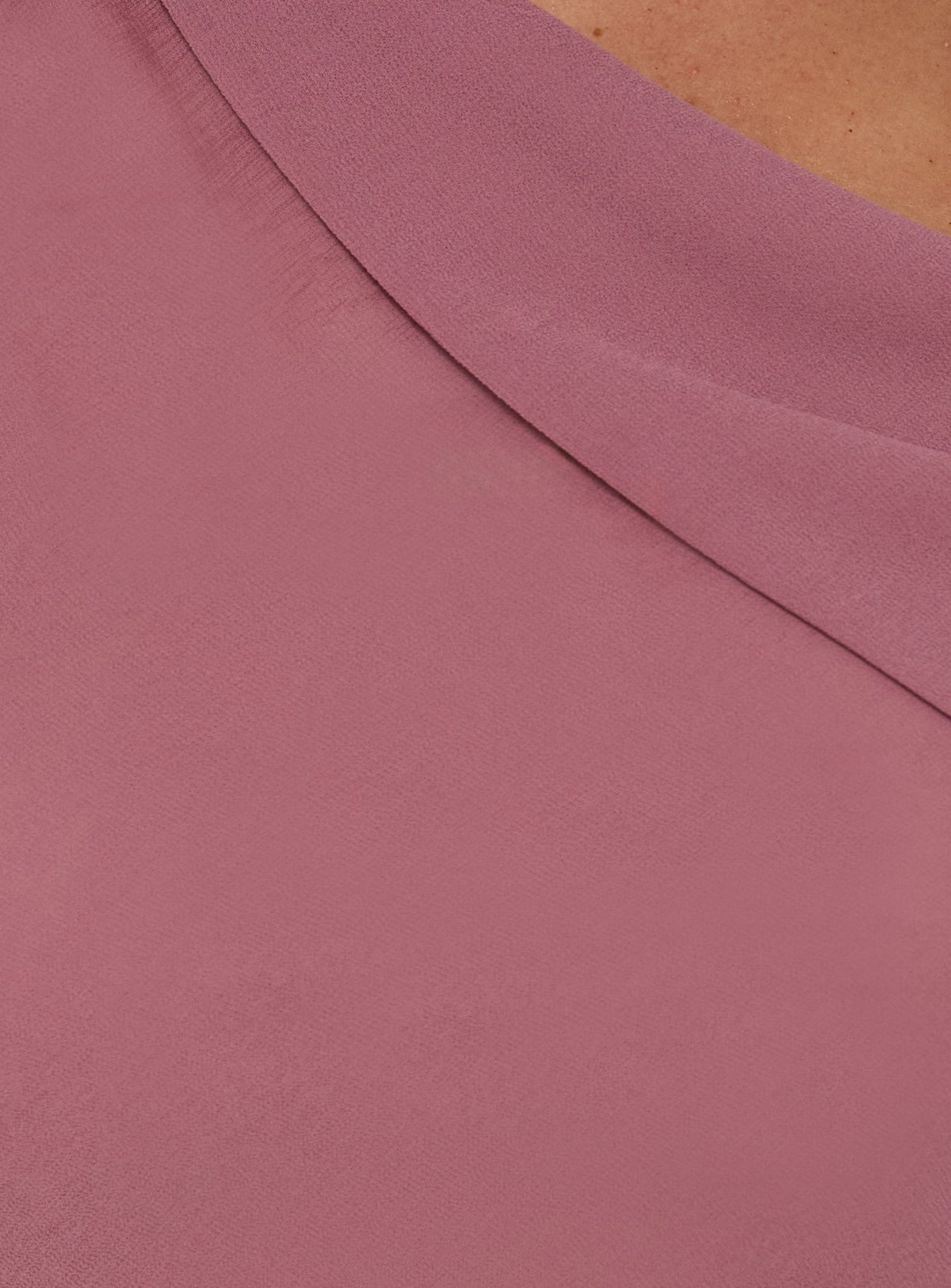 Vianna One Shoulder Foldover Detail Top Pink