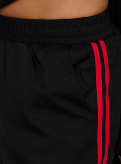 Highlighting Fielder Track Pants Black / Red in womens-regular-pants with mid-rise product