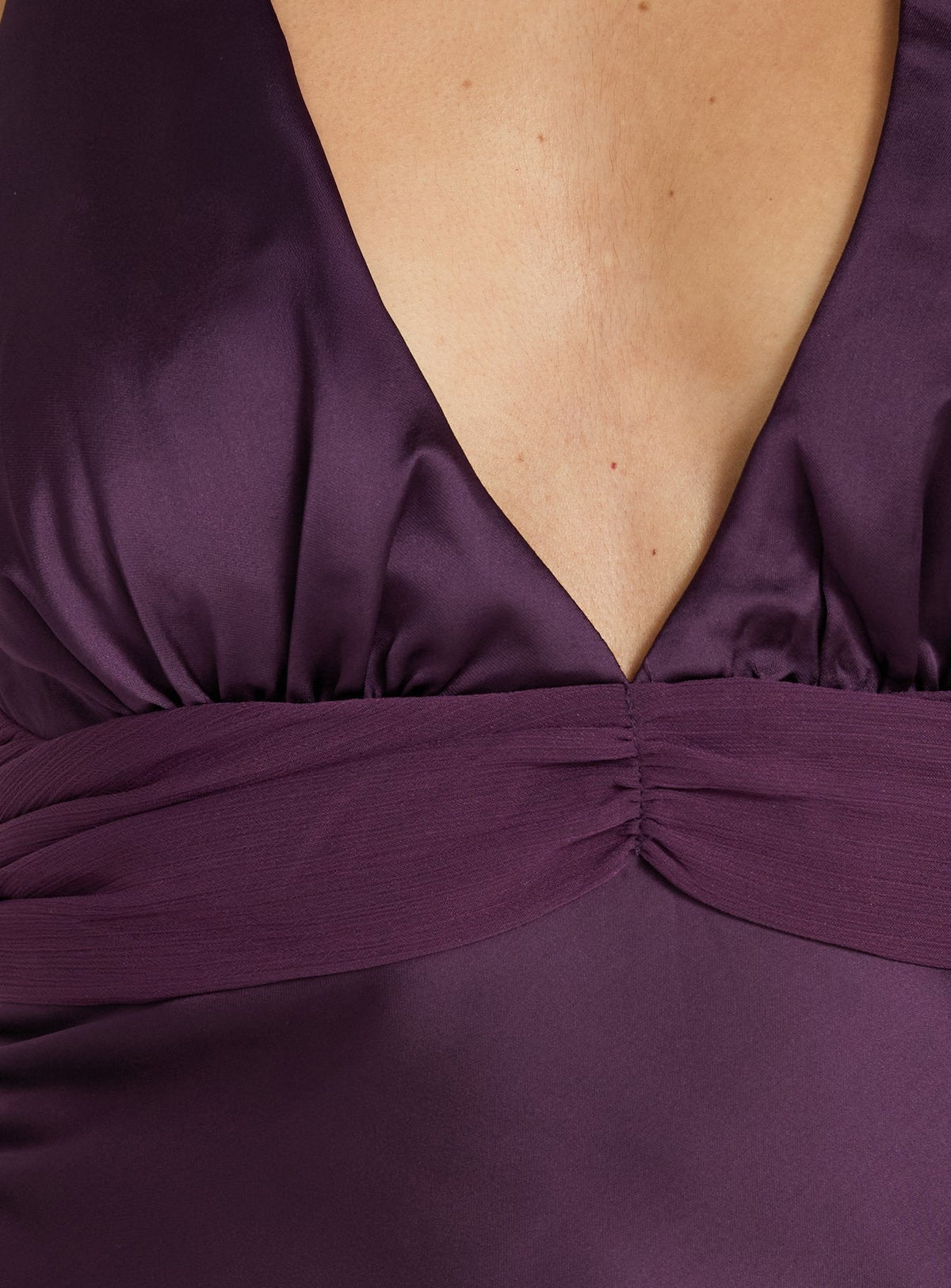 Odyssa Halter Mini Dress Purple Petite