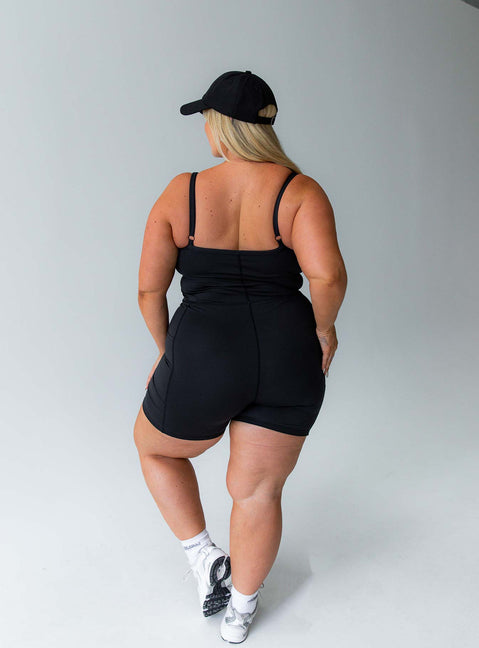 Black activewear catsuit