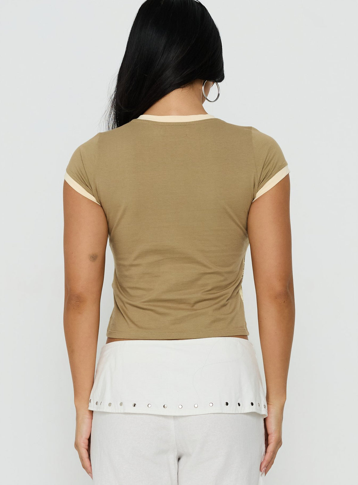 Sutin Tee Khaki Buttermilk Shell