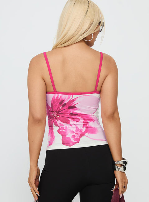 Summer Vistas Graphic Tank Top Pink