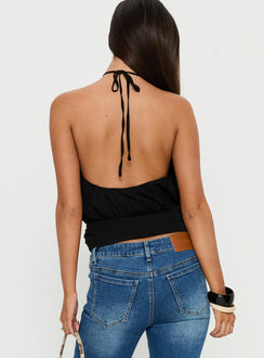 Marolyn Keyhole Top Black