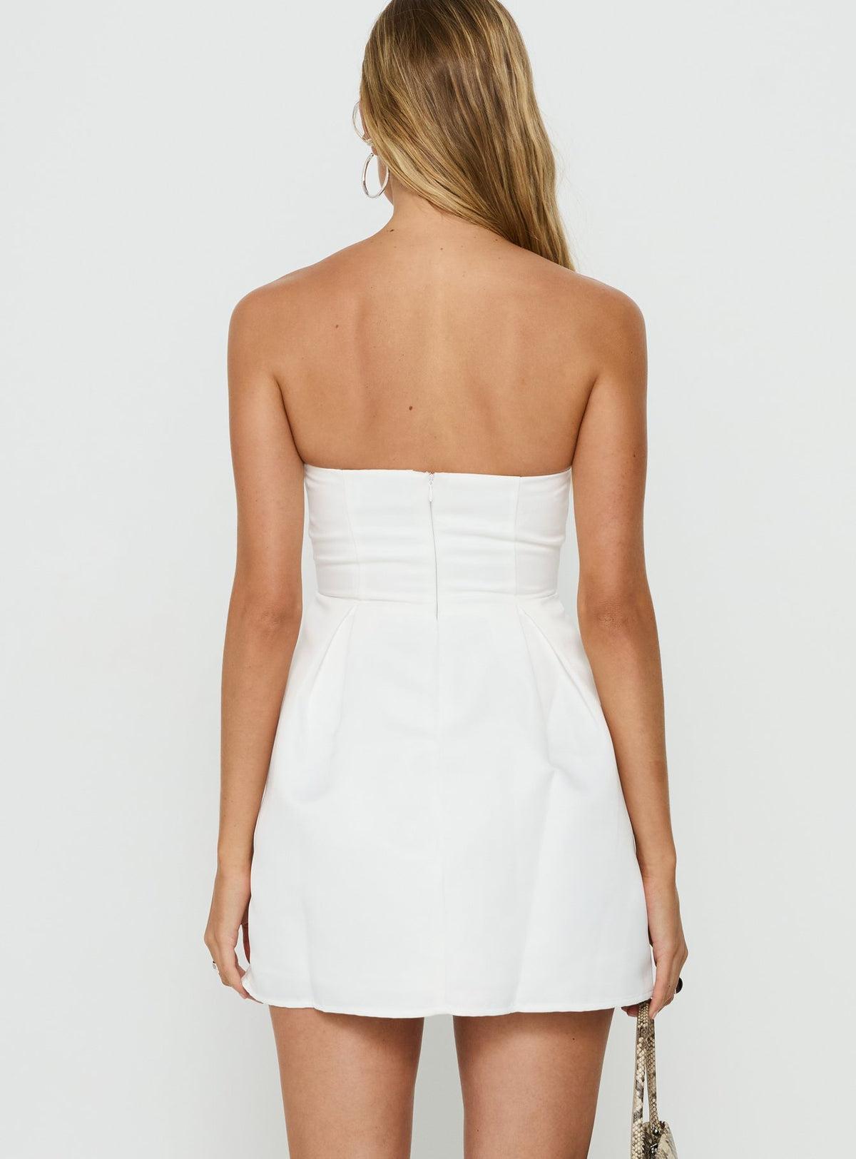 Spader Corset Mini Dress White