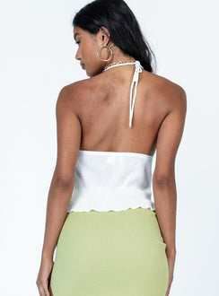 product Princess Polly Sleeveless Sweetheart  Chantria Top White Lower Impact