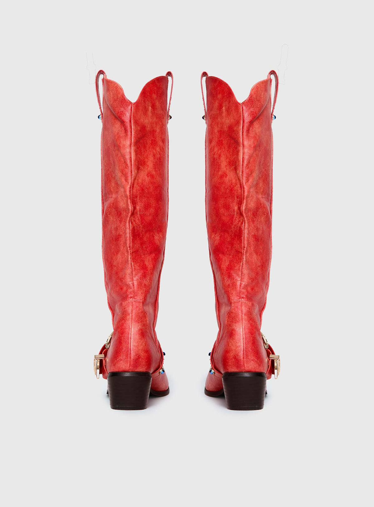 Rhode Cowboy Boots Red