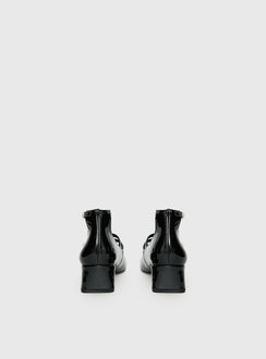 Berta Heels Black Patent