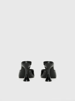 Let Love In Peep Toe Heels Black