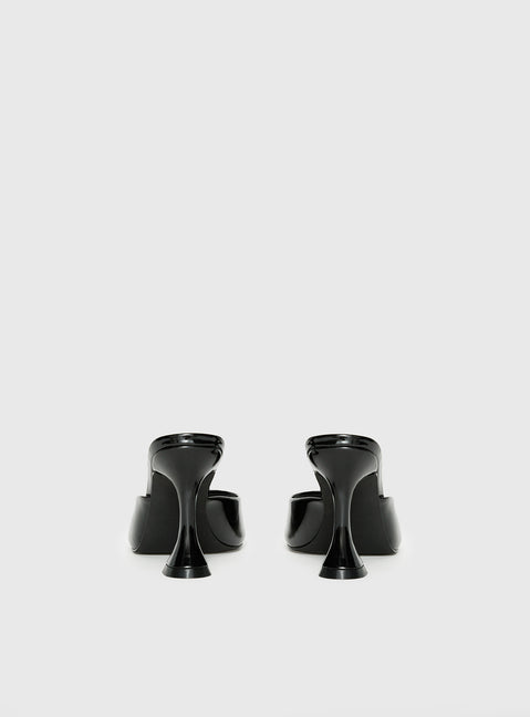 Let Love In Peep Toe Heels Black