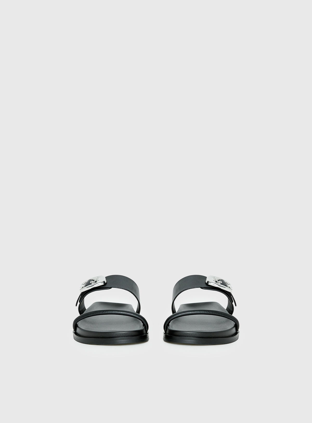 Worth It Buckle Detail Sandals Black