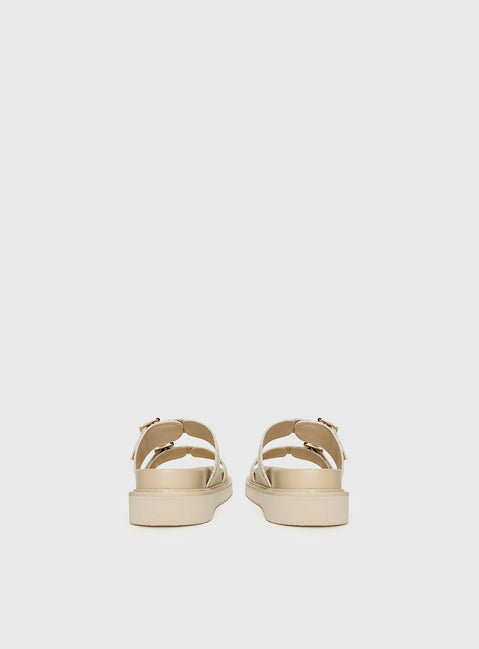 Roxxie Sandals Beige Linen