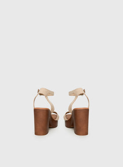 Therapy Camellia Heels Cashew