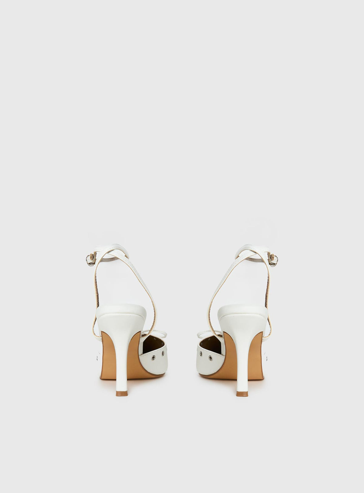 Nilah Pointed Toe Heels White