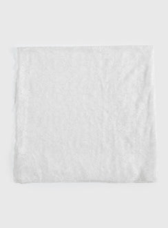 Nellie Scarf White Lace
