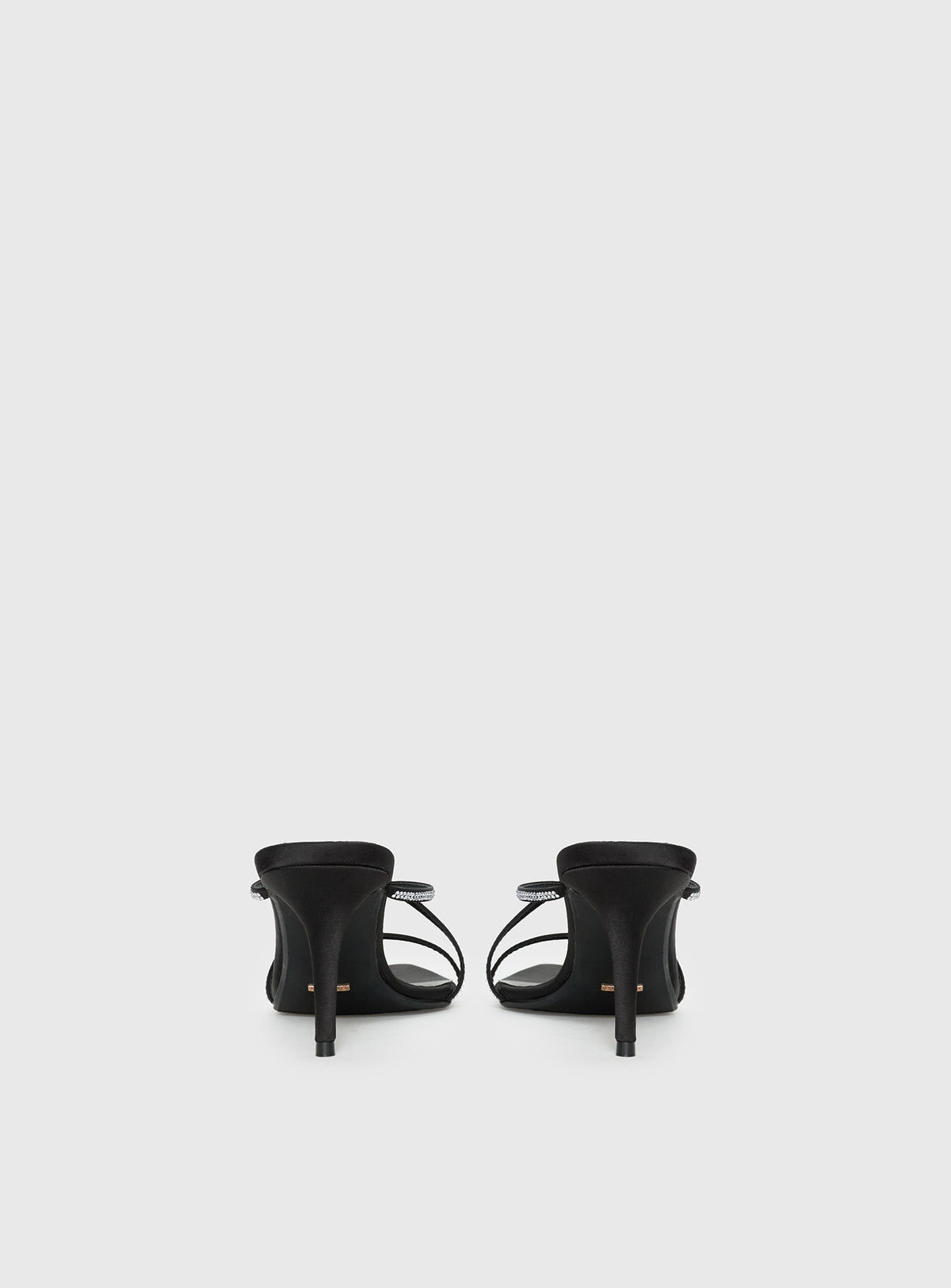 Billini Effy Heels Black Satin Diamante