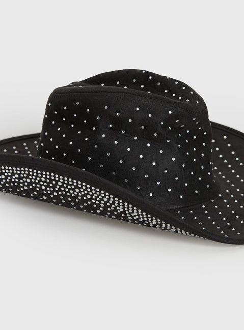 Tennessee Diamante Cowboy Hat Black