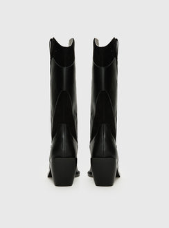 Takes You Far Cowboy Boot Black