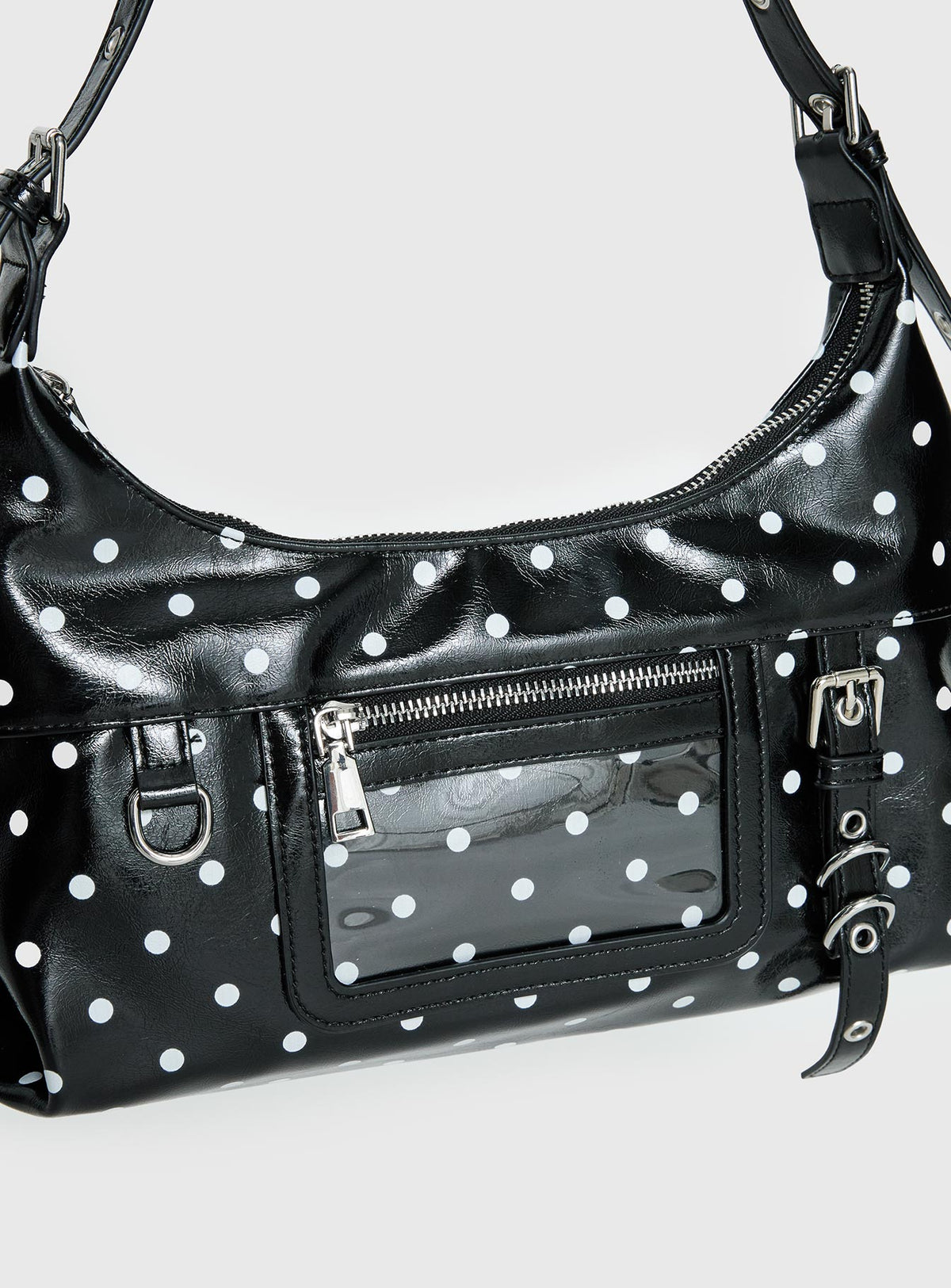 Fabray Cargo Bag Black Polka Dot