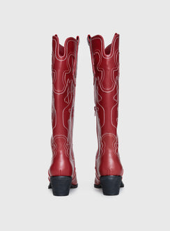 Therapy Malvin Cowboy Boots Cherry