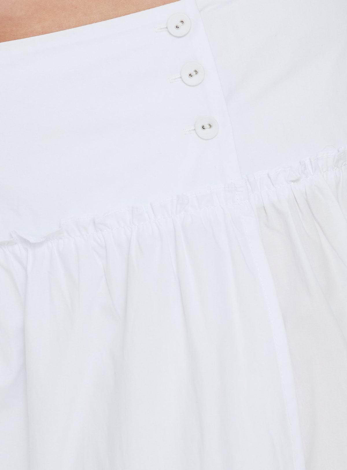 Crafted with the Cascades Low Rise Midi Skirt White Curve in womens-skirts with midi length product