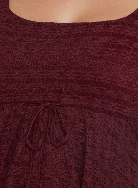Auroraah Frill Top Cherry Curve