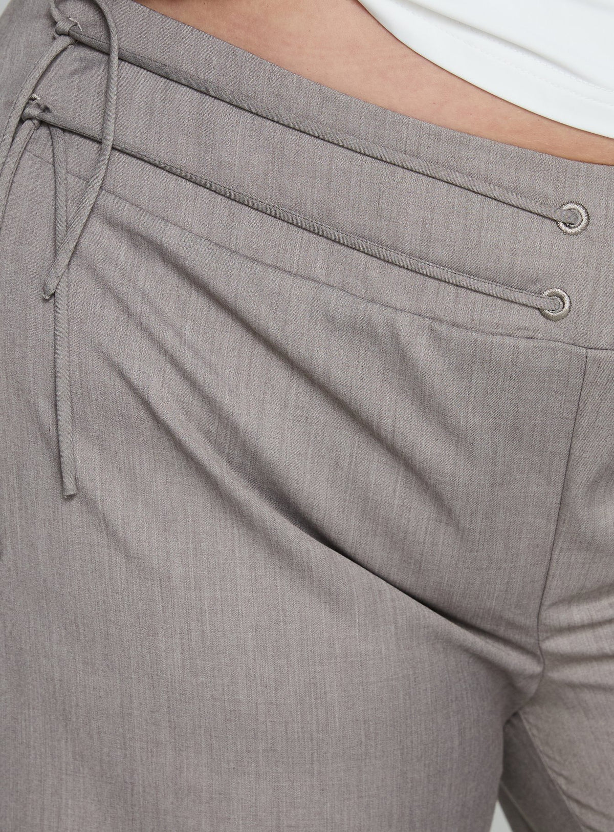 product Princess Polly Just Have Fun Wide Leg Pant Grey Curve Mid Rise Pants Pants 