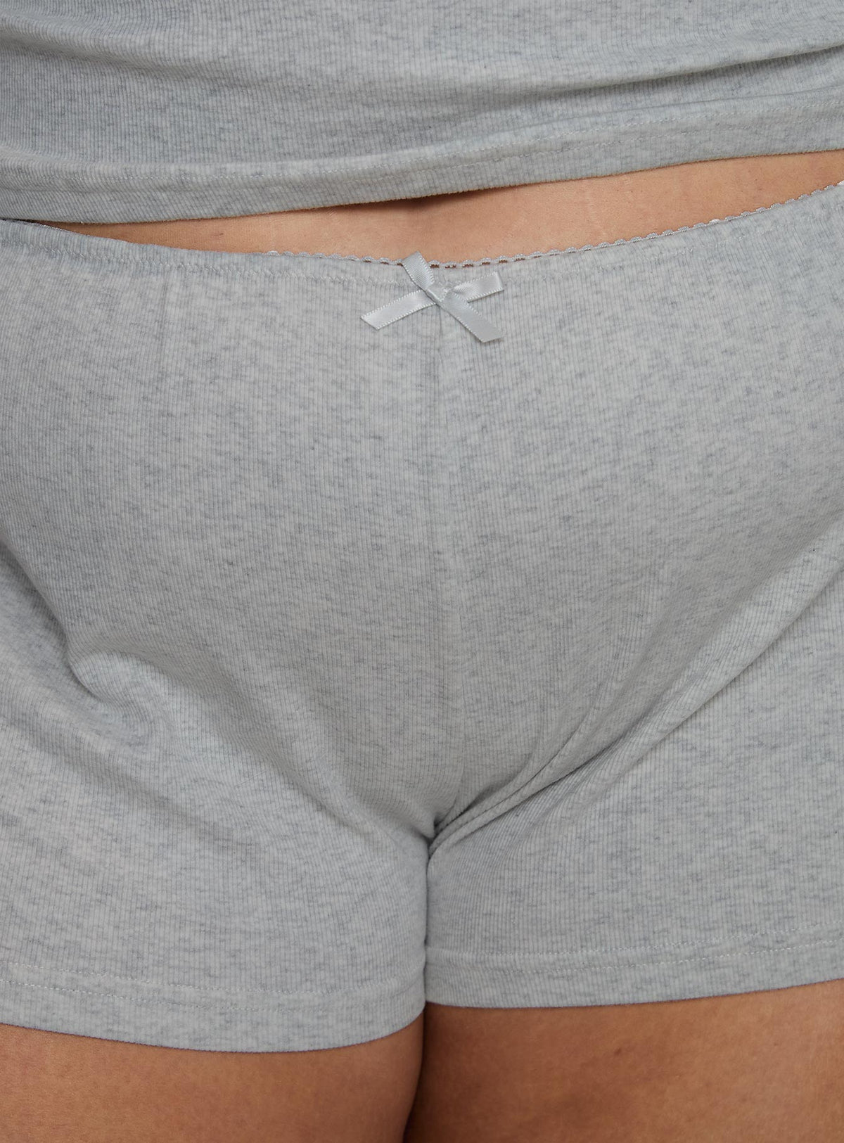 Sleepytea Rib Sleep Short Grey Curve