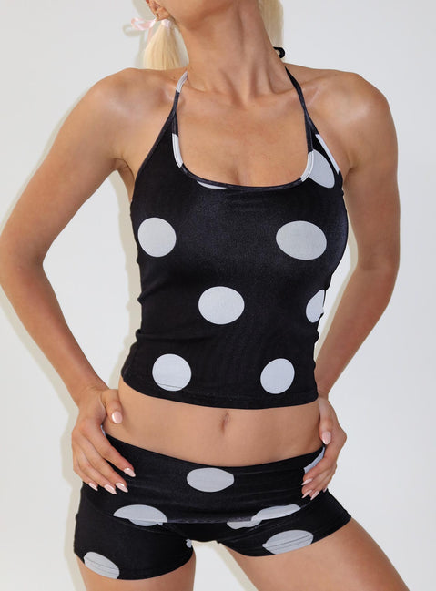 Ezekiel Micro Shorts Black Polka