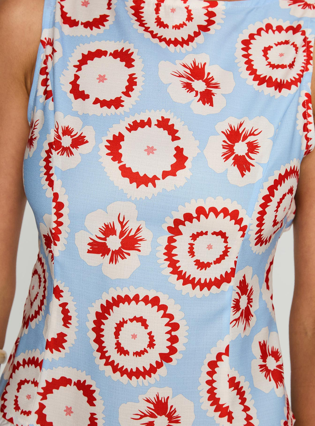 product Princess Polly Lilitina Top Multi Floral Sleeveless Crew Neck 