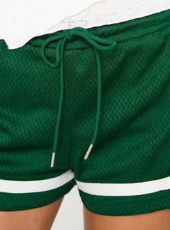product Princess Polly Georgy Track Short Green High Waisted Shorts 