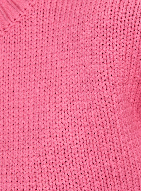 product Princess Polly Harmony Balloon Sleeve Knit Sweater Pop Pink regular Jumpers 
