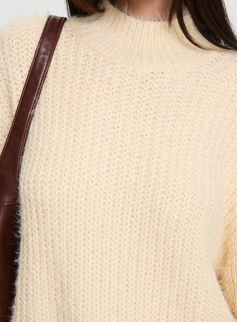 product Princess Polly Abott Sweater Butter Longline Jumpers Jumpers 