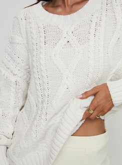 product Princess Polly Anaya Oversized Sweater White Jumpers 