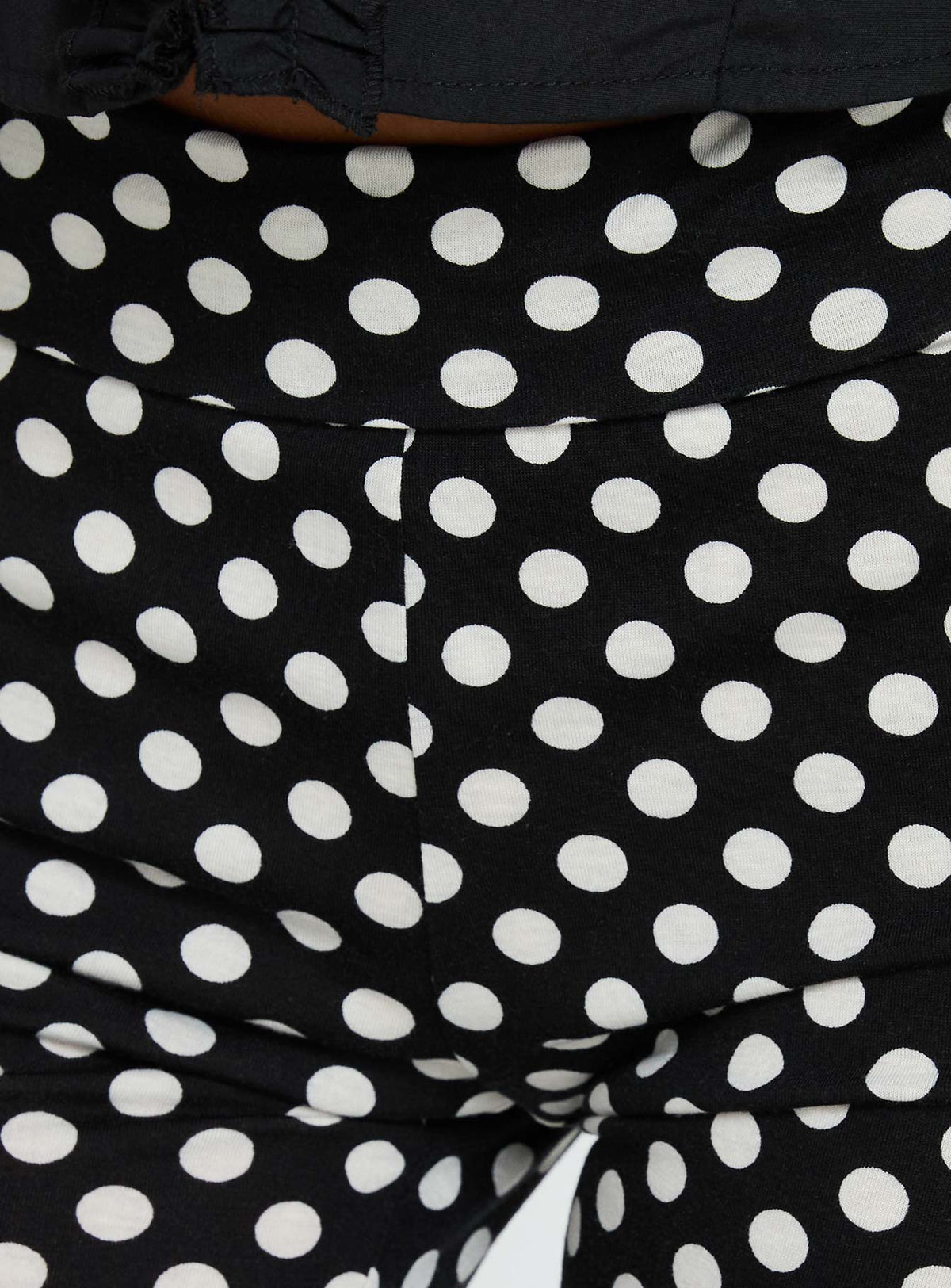 product Princess Polly Isadonna Capri Pants Black Polka Dot Mid Rise Pants Pants 