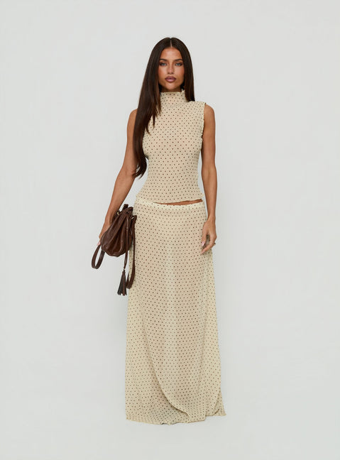 Ford Top Butter / Chocolate Polka Dot