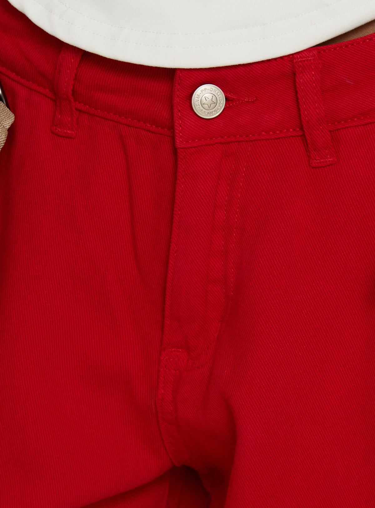 Hudsen Longline Cargo Shorts Red